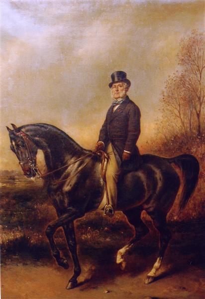 Portrait équestre de François Adolphe Akermann, 1870 - Франц Ксавер Винтерхальтер