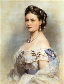 The Princess Victoria, Princess Royal as Crown Princess of Prussia in 1867 - Франц Ксавер Винтерхальтер