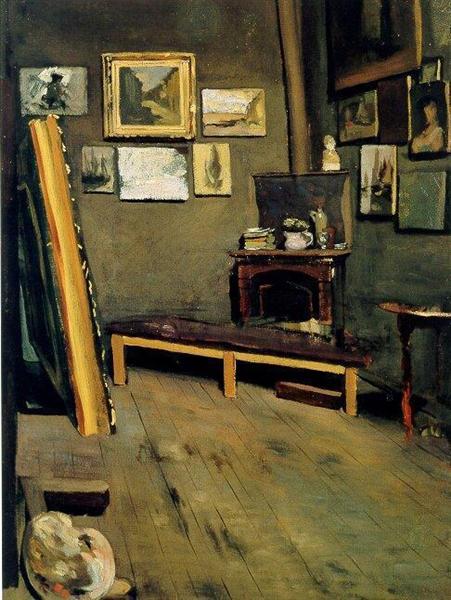 Studio of The Rue Visconti, 1867 - Frederic Bazille