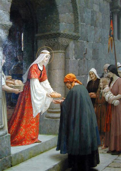 Charity of St. Elizabeth of Hungary - Frederic Leighton
