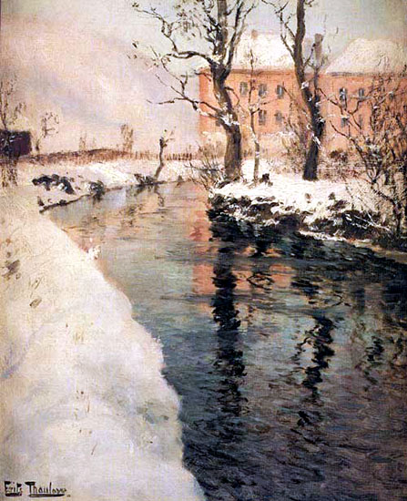 A River in the Winter - Фриц Таулов