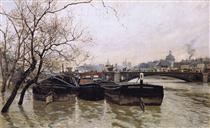 Flooding by the Seine - Frits Thaulow