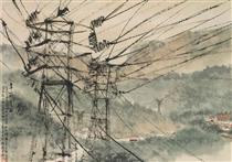 Electric Power Lines - Fu Baoshi