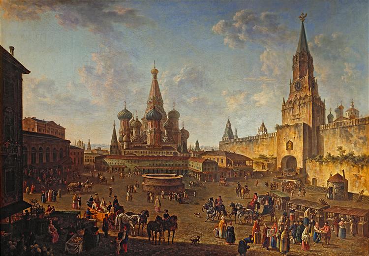 Red Square, Moscow, 1801 - Fjodor Jakowlewitsch Alexejew