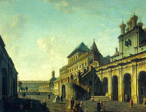 The Boyar's Ground in the Moscow Kremlin, 1801 - Fiódor Alekseiev