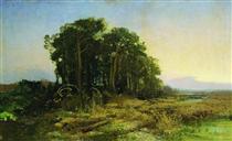 Pine Grove in the Swamp - Fiodor Vassiliev