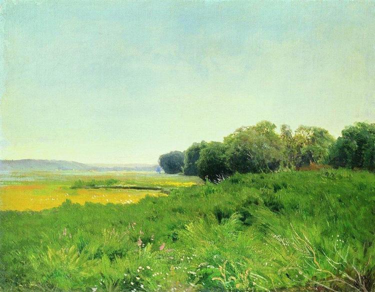 Wet Meadow 1. Study, 1872 - Fyodor Vasilyev