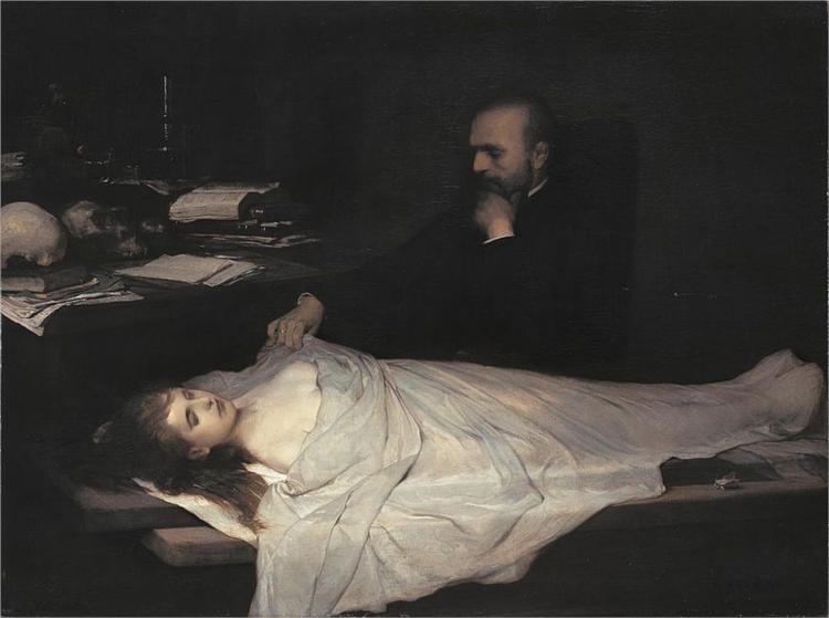 The Anatomist 1869 - Габріель фон Макс