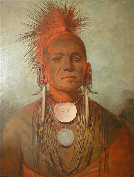 See-non-ty-a, an Iowa Medicine Man, 1845 - George Catlin