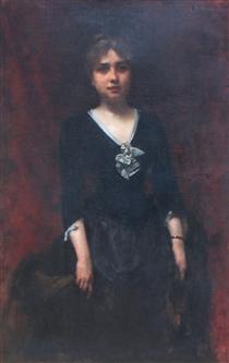 Portrait of Mrs. Sihleanu - Георге Деметреску Миреа