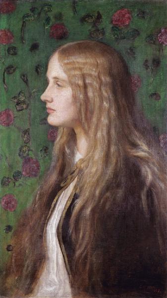 Edith Villiers, later Countess of Lytton, 1862 - Джордж Фредерік Воттс