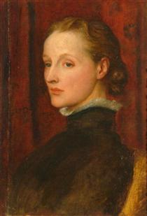 Portrait of Mary Fraser Tytler, afterwards Mary Seton Watts - George Frederick Watts