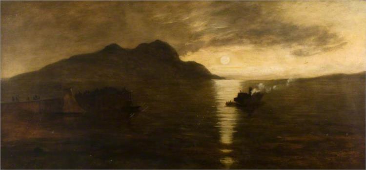 Holy Isle, Arran, 1873 - Джордж Харви