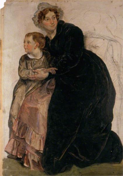 Lost Child Restored to His Mother, 1829 - Джордж Харві