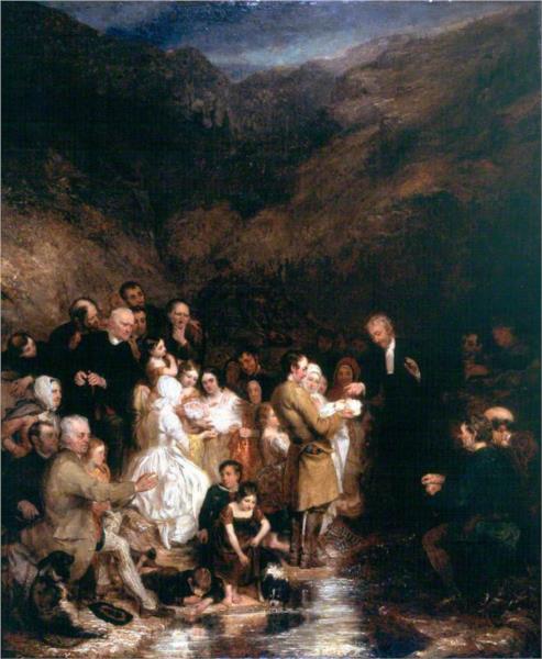 The Covenanter's Baptism, 1831 - George Harvey