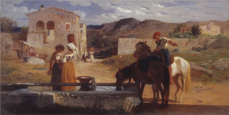 Italian Landscape, 1858 - Джордж Хэмминг Мэйсон