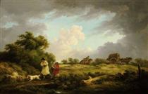 A Windy Day - George Morland