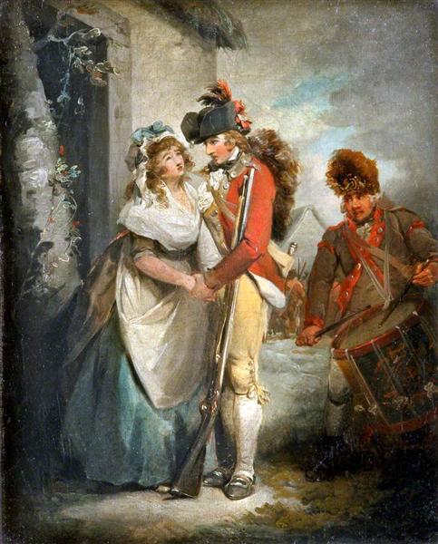 The Soldier's Departure, 1791 - Джордж Морланд
