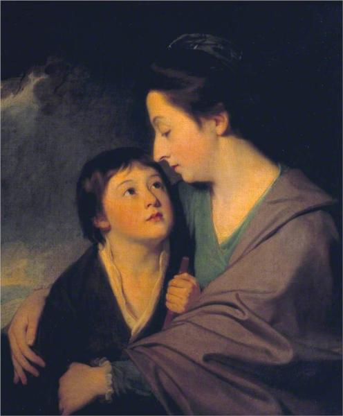 Mrs Richard Cumberland and her Son Charles, 1770 - Джордж Ромні