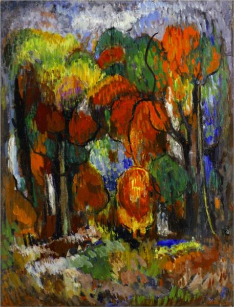Forest (Autumn), 1976 - George Ștefănescu