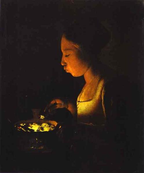 Girl with a Brazier, 1646 - 1648 - Жорж де Латур