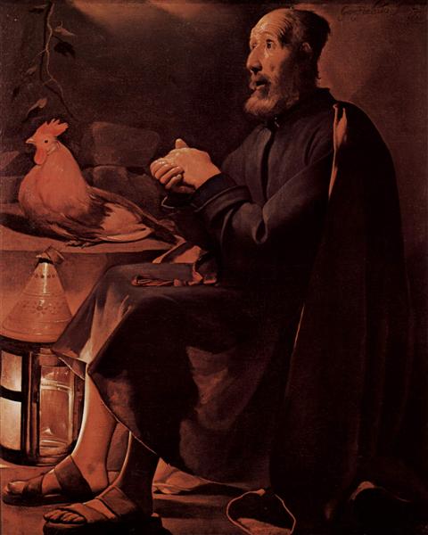 The Tears of St. Peter, also called Repentant St. Peter, 1645 - 喬治．德．拉圖爾