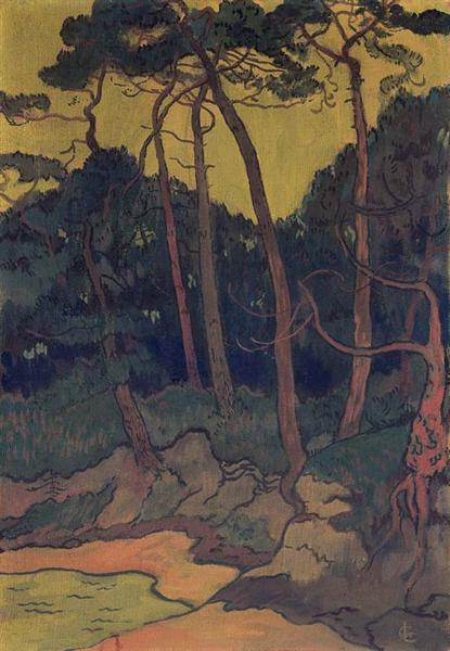 Pines on the shore, 1894 - Жорж Лякомб