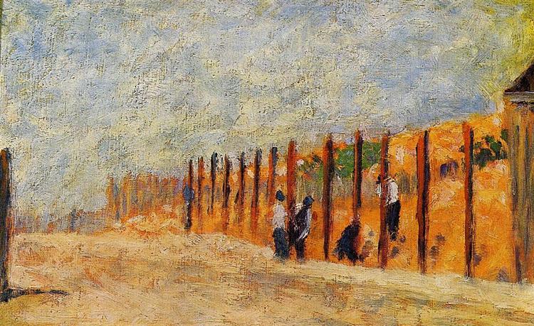 Peasants Driving Stakes, 1882 - Georges Pierre Seurat