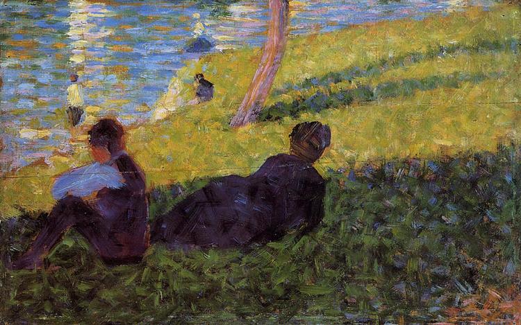 Study for "Un dimanche après midi à l'île de la Grande Jatte", 1884 - Georges Seurat