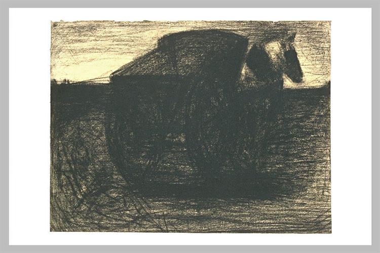 The cart or the horse hauler - Georges Pierre Seurat