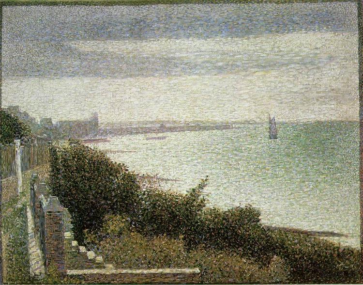 The English Channel at Grandcamp, 1885 - Georges Seurat