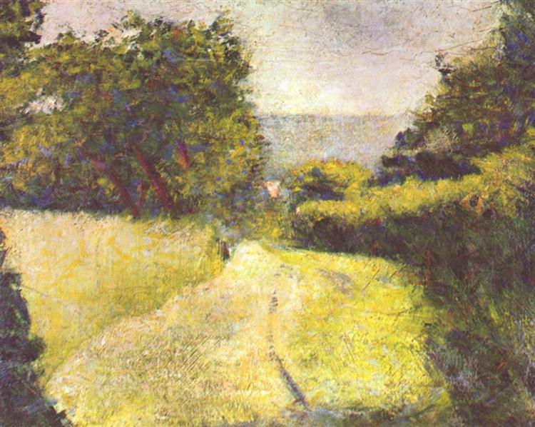 The Hollow Way, 1882 - Georges Pierre Seurat