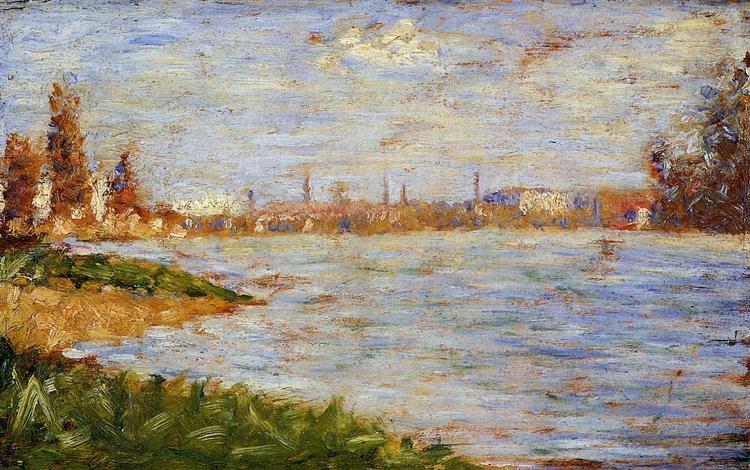 The Riverbanks, 1882 - 1883 - Georges Seurat
