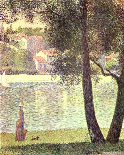 La Seine à Courbevoie, 1885 - Georges Seurat