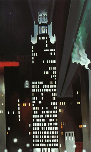 Radiator Building – Night, New York, 1927 - Georgia O’Keeffe