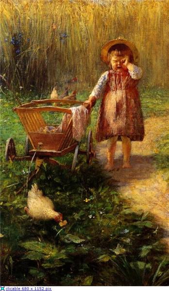 Child with Cart - Георгиос Яковидис