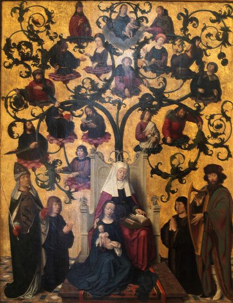 Родовід святої Анни, c.1490 - c.1500 - Герард Давид