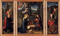 Triptych with the Nativity - Gérard David