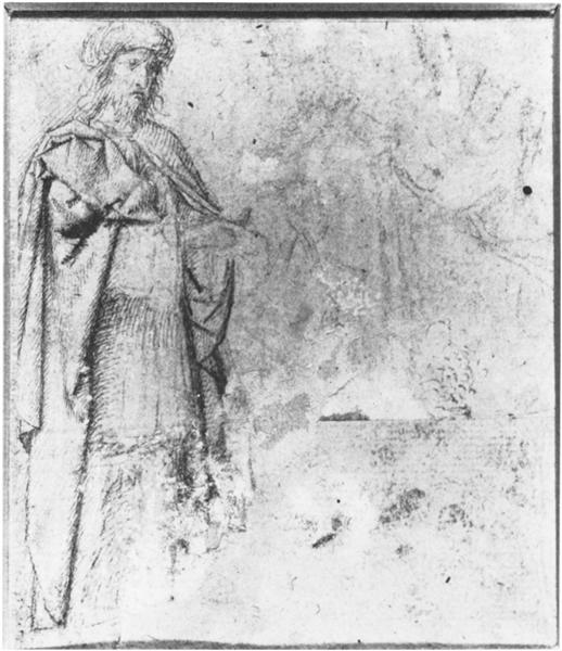 Версо першого ескізу «Цар Камбіс», 1498 - Герард Давид