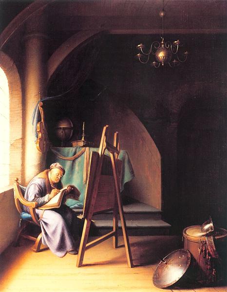 Man with Easel, 1630 - Gerrit Dou