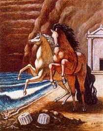 The horses of Apollo - Giorgio de Chirico