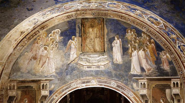 God Sends Gabriel to the Virgin, 1306 - Giotto