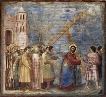 O Caminho do Calvário - Giotto di Bondone