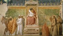 Trial by Fire of St. Francis of Assisi before the Sultan of Egypt - Giotto di Bondone