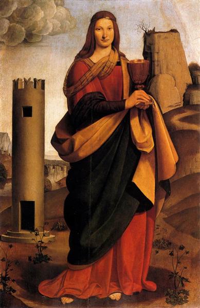 St. Barbara, 1493 - 1499 - Giovanni Antonio Boltraffio