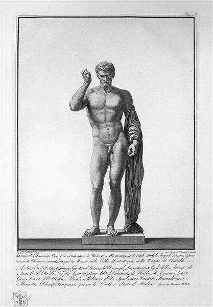 Germanicus in the guise of Mercury - Giovanni Battista Piranesi