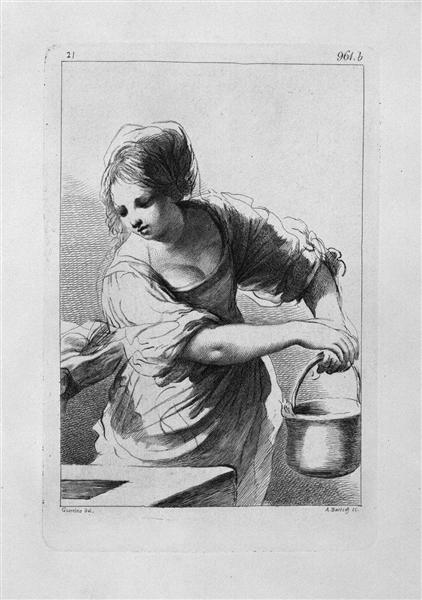 Rebecca at the Well, by Guercino - Giovanni Battista Piranesi