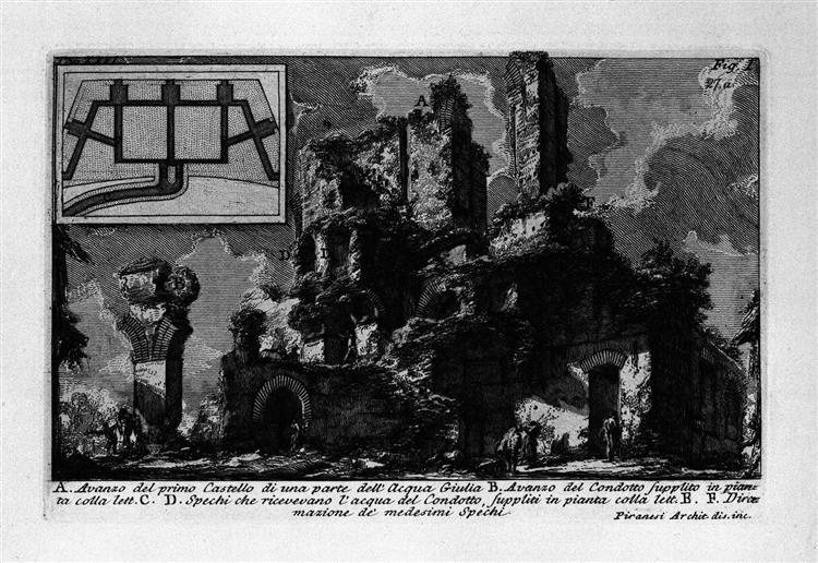 The Roman antiquities, t. 1, Plate XXVI. Aqua Julia., 1756 - 皮拉奈奇