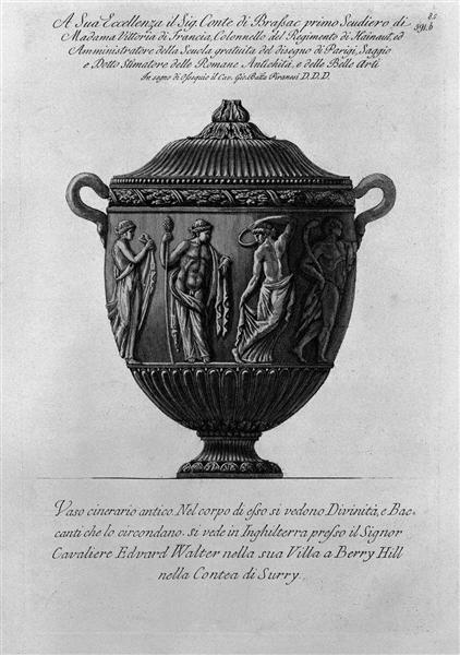 Urn vase with Bacchae and Divinity - Giovanni Battista Piranesi