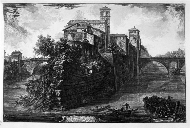 View of the Bridge Salary - Giovanni Battista Piranesi